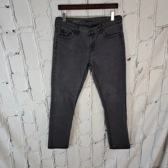 Kut FROM THE KLOTH Womens Black Straight Leg Jeans Casual Denim Everyday Wear 10 - Picture 1 of 9